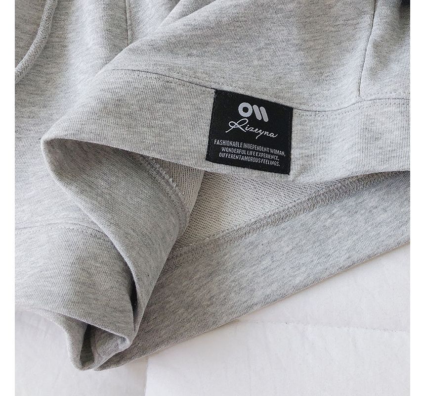 Waist Applique Plain Shorts High Label