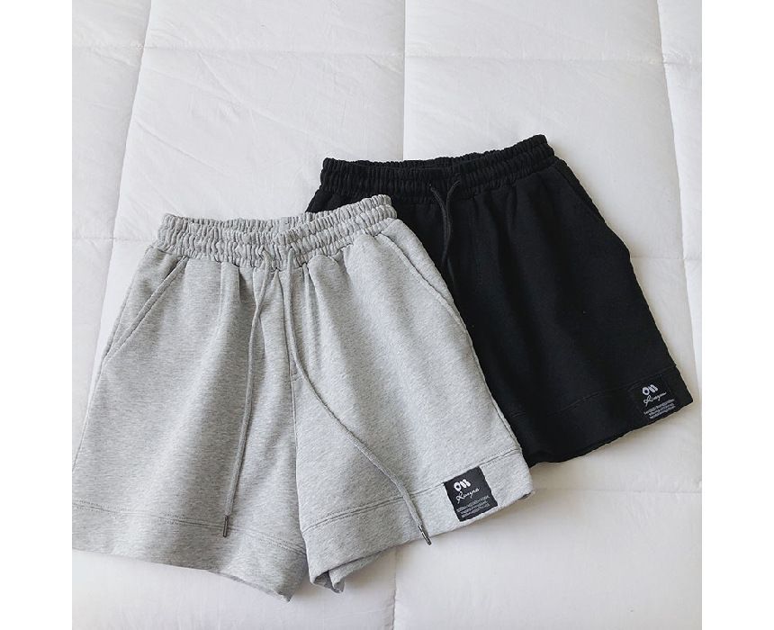 Waist Applique Plain Shorts High Label