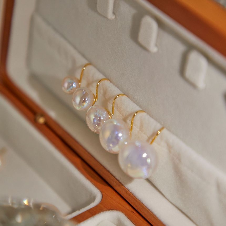 Faux / Stud Earring Clip-On Pearl