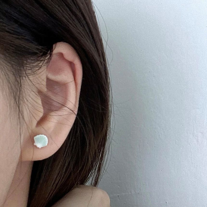 Sterling Silver Earring Shell