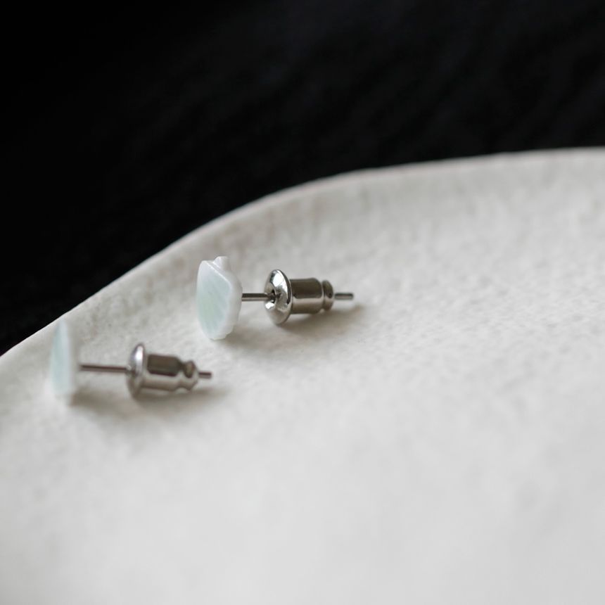 Sterling Silver Earring Shell