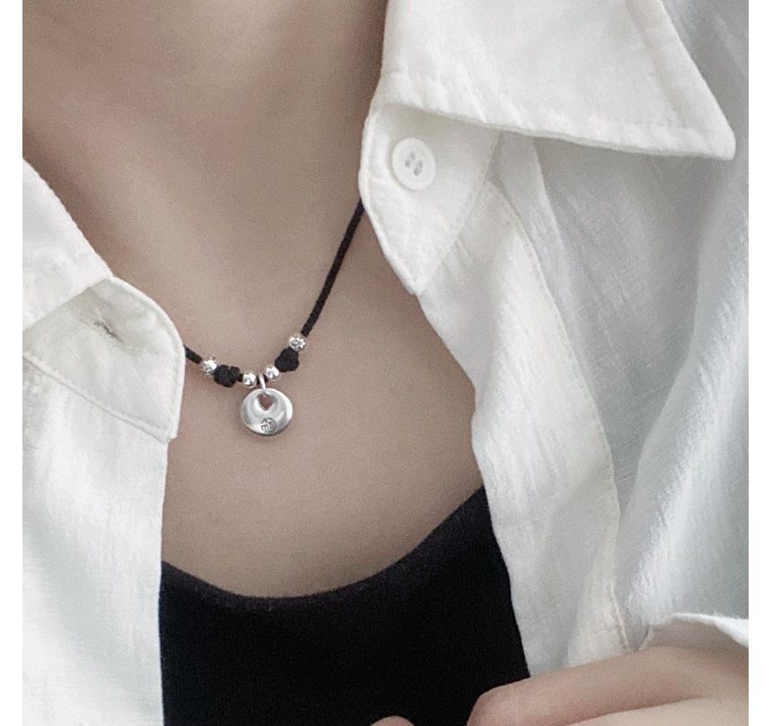 Pendant Necklace Simple Silver Sterling