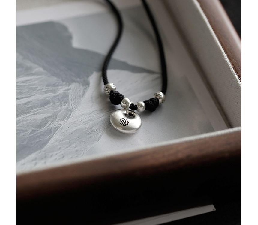 Pendant Necklace Simple Silver Sterling