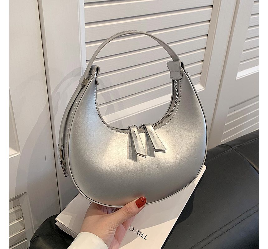 Bag Faux Zip Leather Shoulder