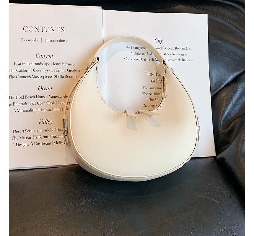 Bag Faux Zip Leather Shoulder