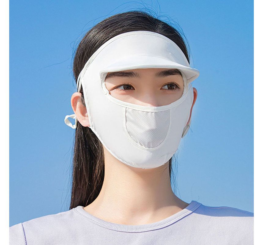 Cover Protection Face with Brim Plain Sun