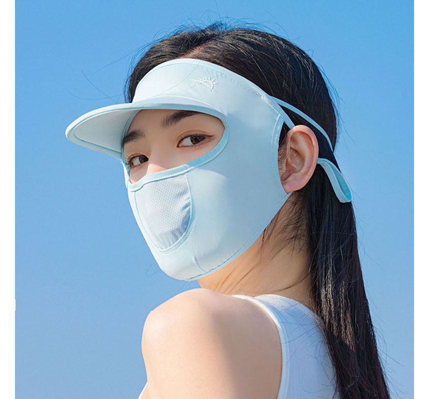 Cover Protection Face with Brim Plain Sun
