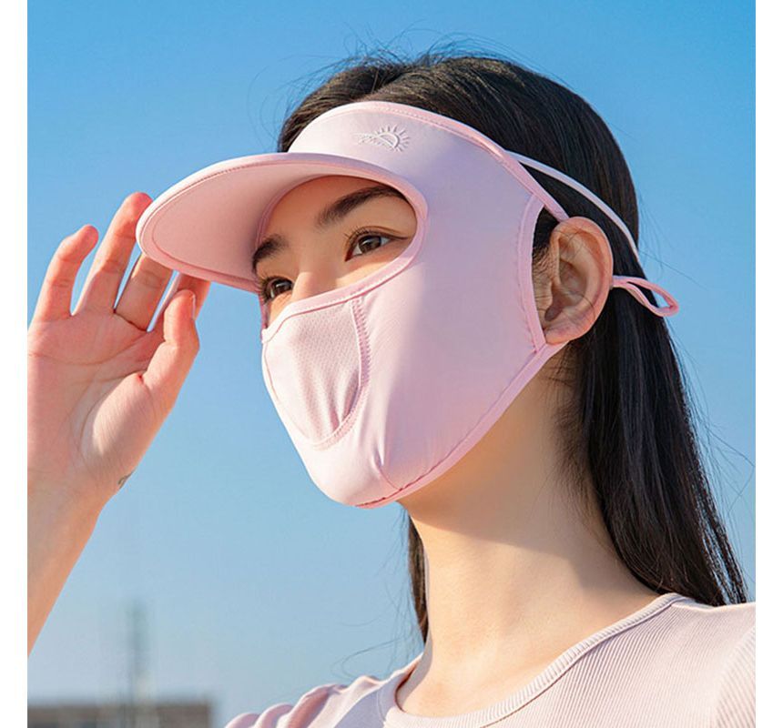 Cover Protection Face with Brim Plain Sun