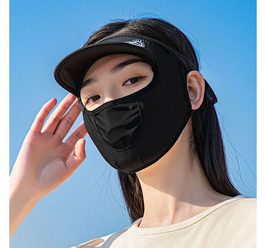 Cover Protection Face with Brim Plain Sun