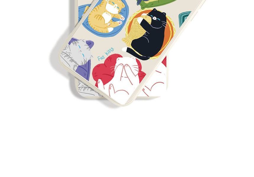 Phone Case Cat Print Sleeping