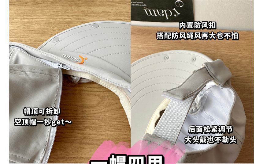 Hat Protection with Cover Sun Face Lettering