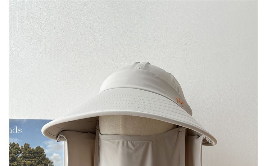 Hat Protection with Cover Sun Face Lettering