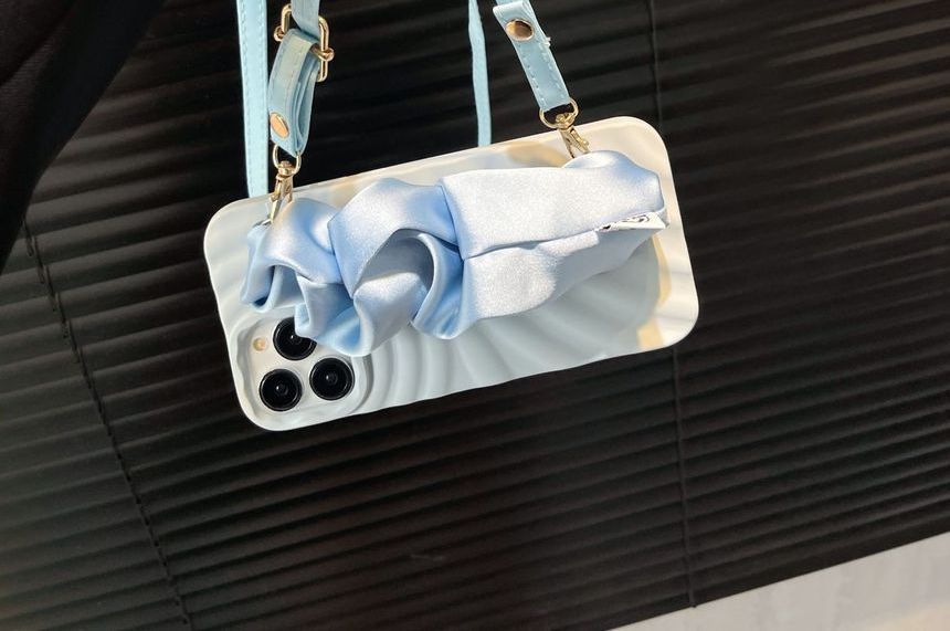 Fabric Strap Phone Shirred Case