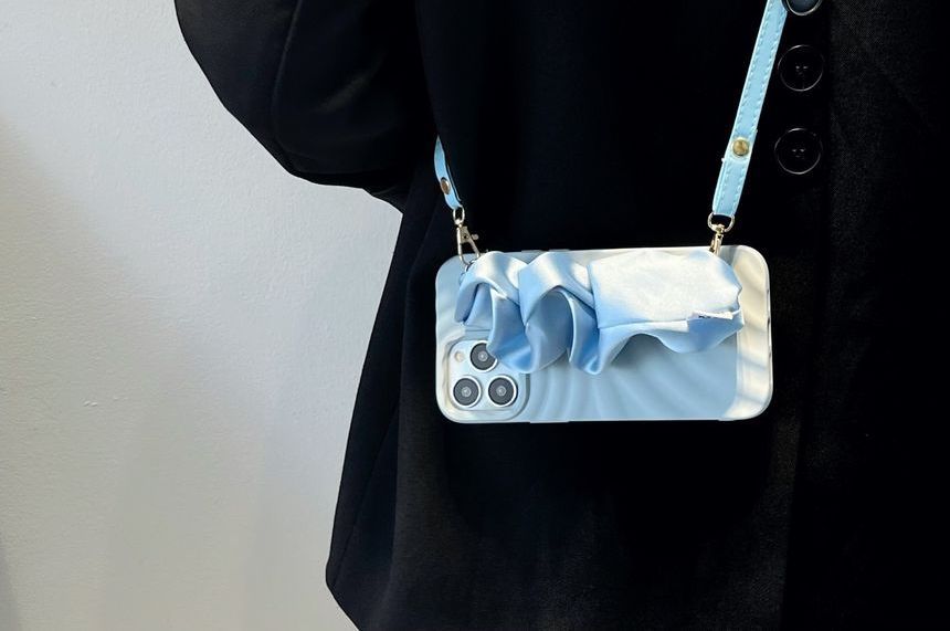 Fabric Strap Phone Shirred Case