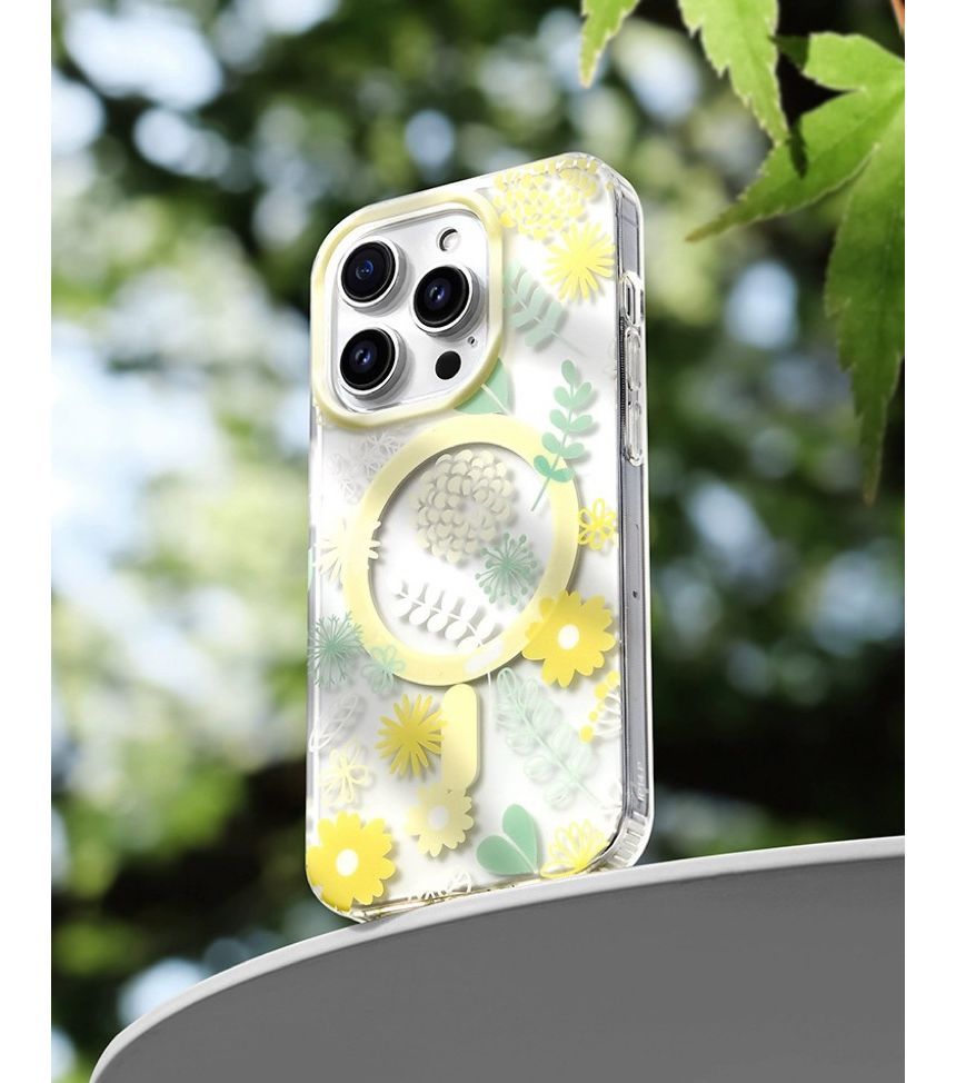 Floral Case Phone MagSafe