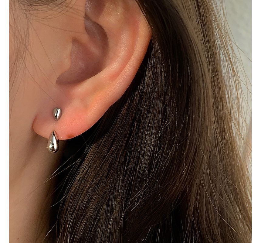 Silver Sterling Droplet Earring