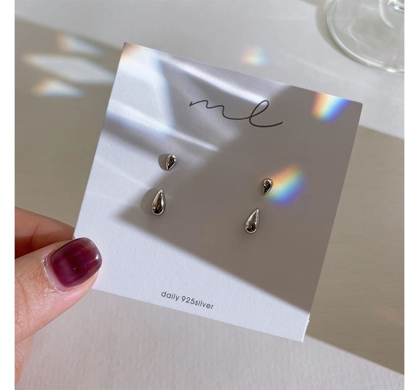 Silver Sterling Droplet Earring