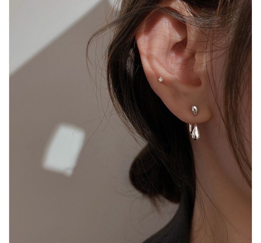 Silver Sterling Droplet Earring