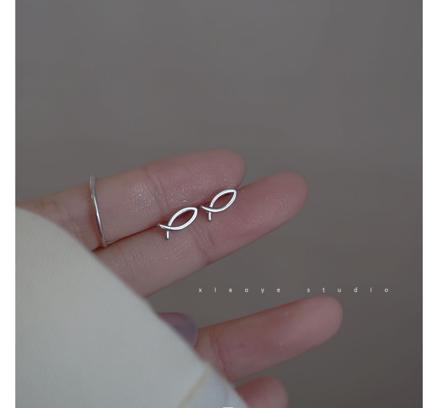Fish Earring Sterling Silver