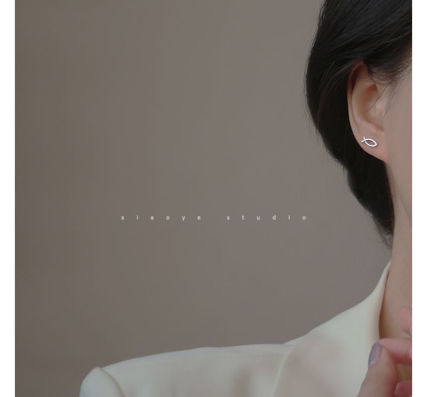 Fish Earring Sterling Silver