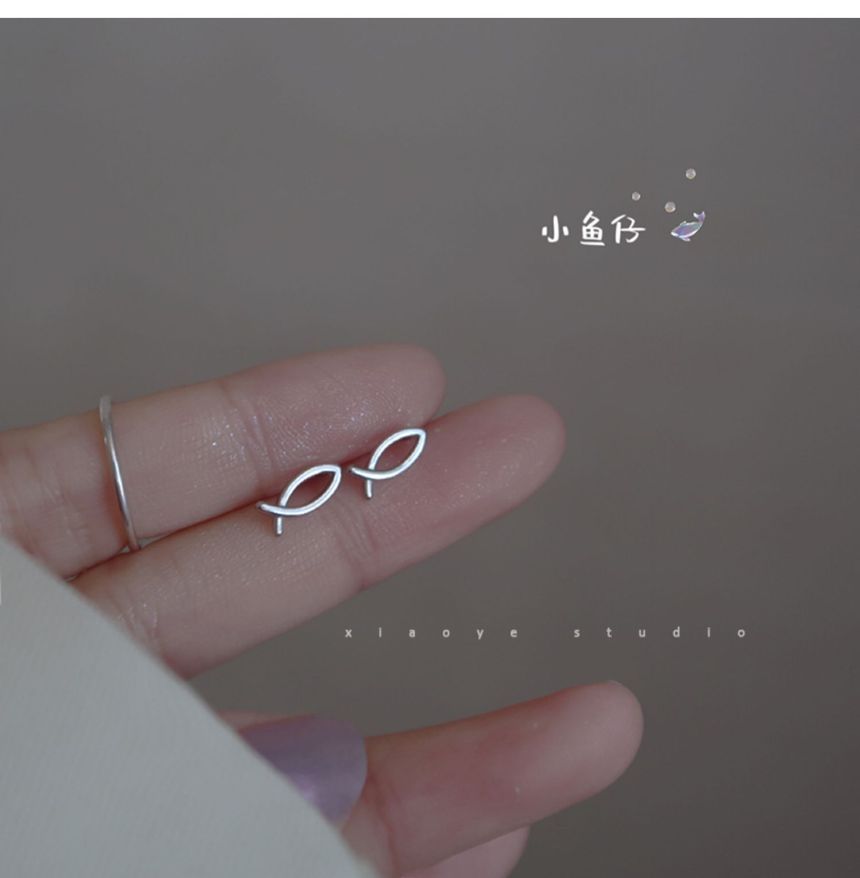 Fish Earring Sterling Silver