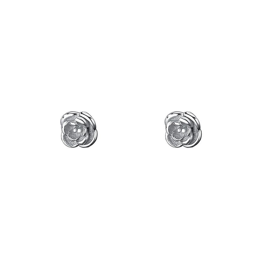 Earring Sterling Floral Silver