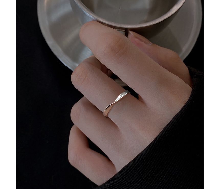 Twisted Open Ring Sterling Silver