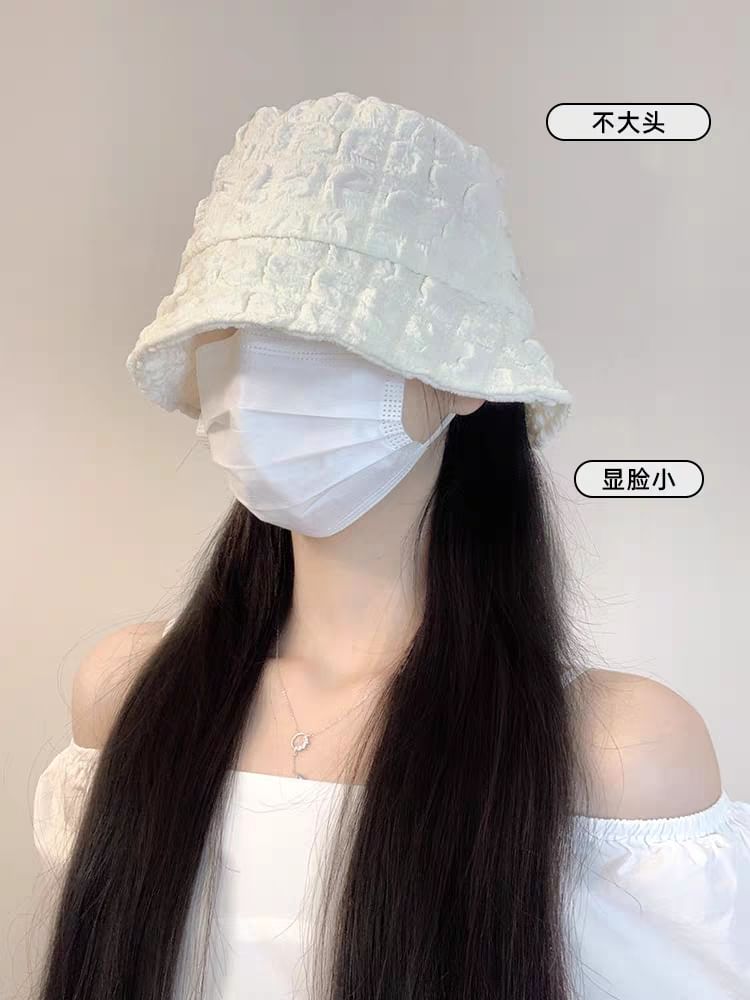 Puffed Plain Hat Bucket