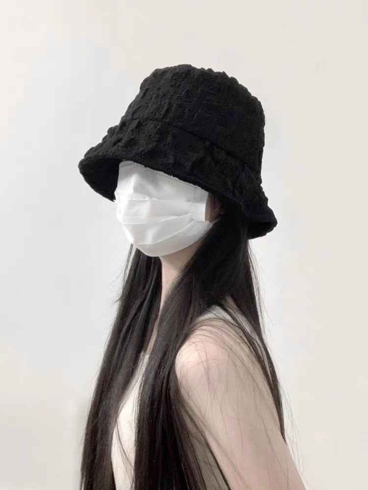 Puffed Plain Hat Bucket