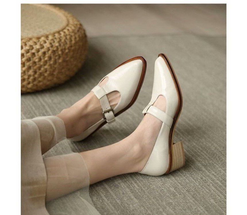 Loafers Chunky Pointed Heel