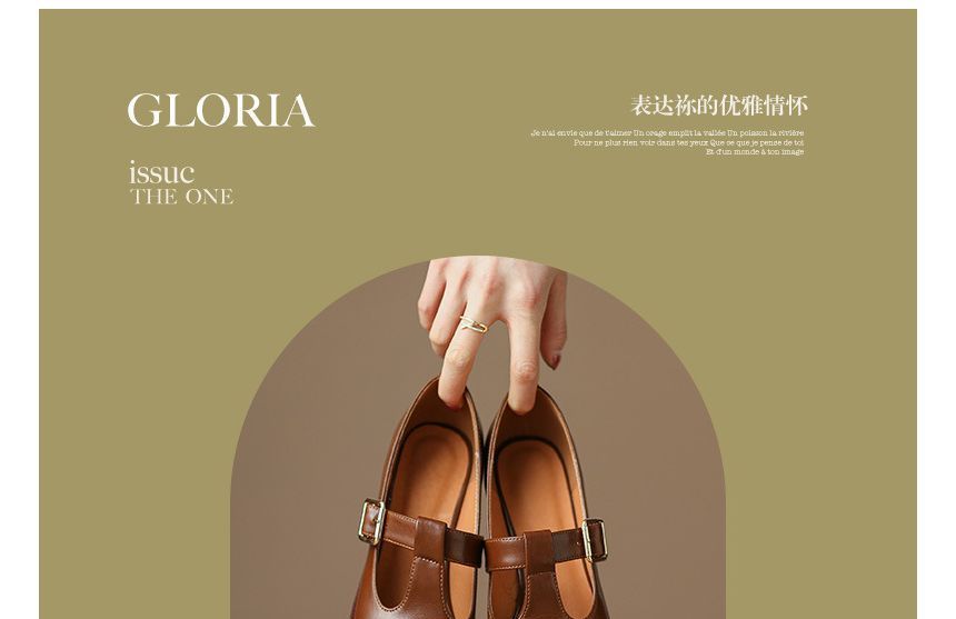 Loafers Chunky Pointed Heel