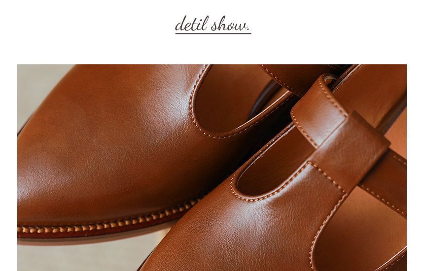 Loafers Chunky Pointed Heel