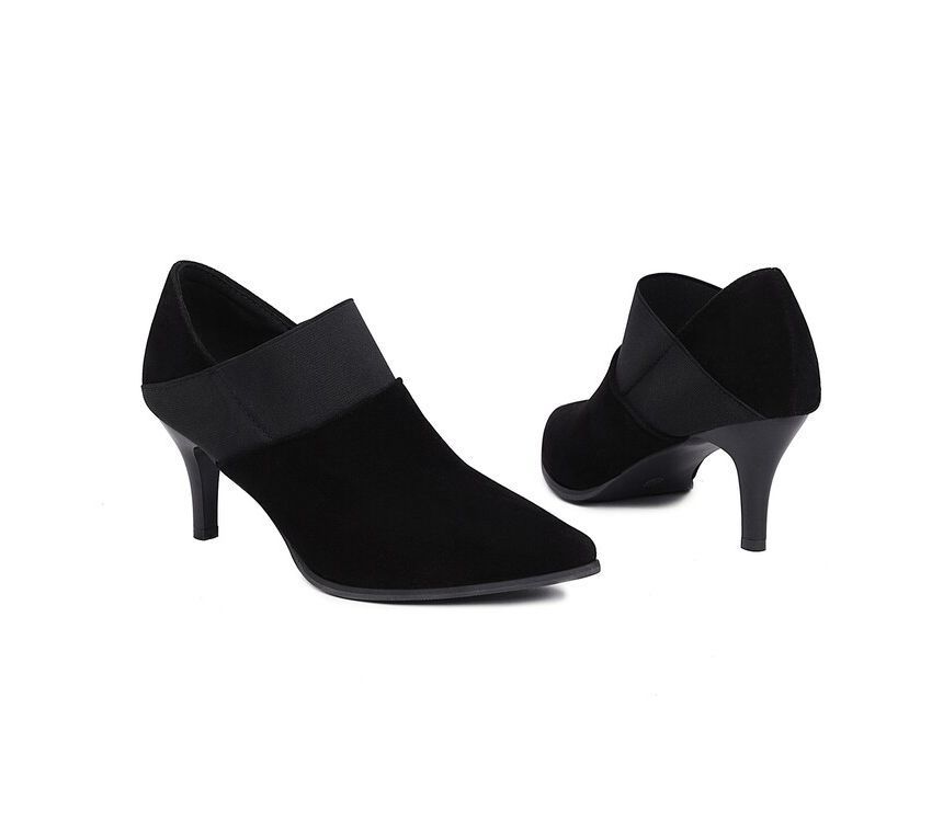 Pointy Toe High Heel Ankle Boots