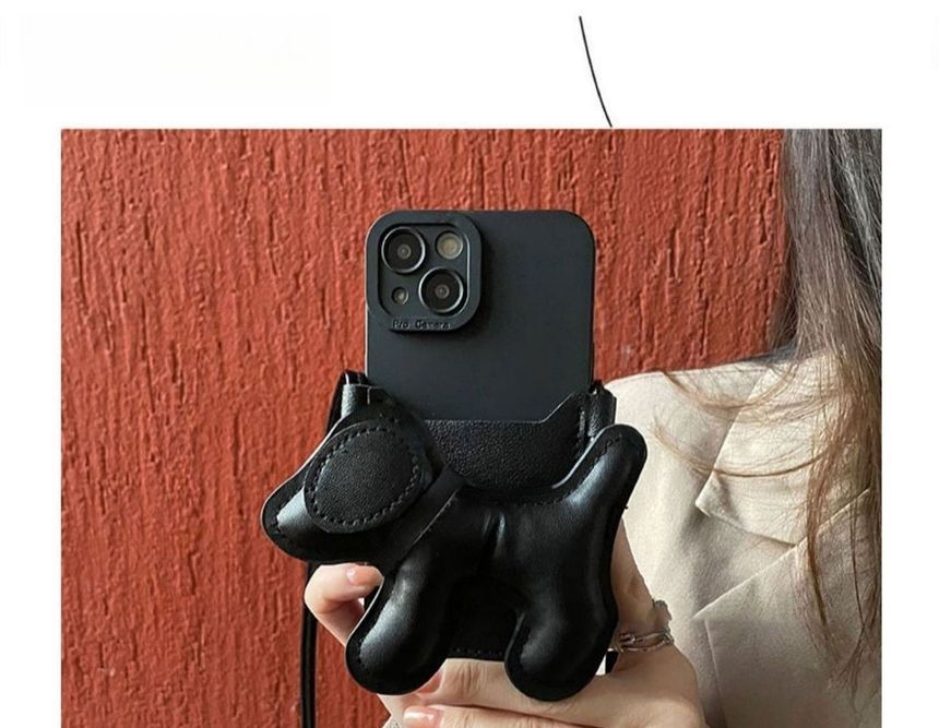Holder Card Dog Phone Case