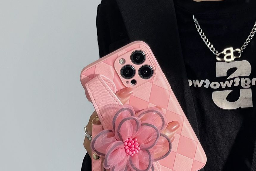Phone Strap Case Floral