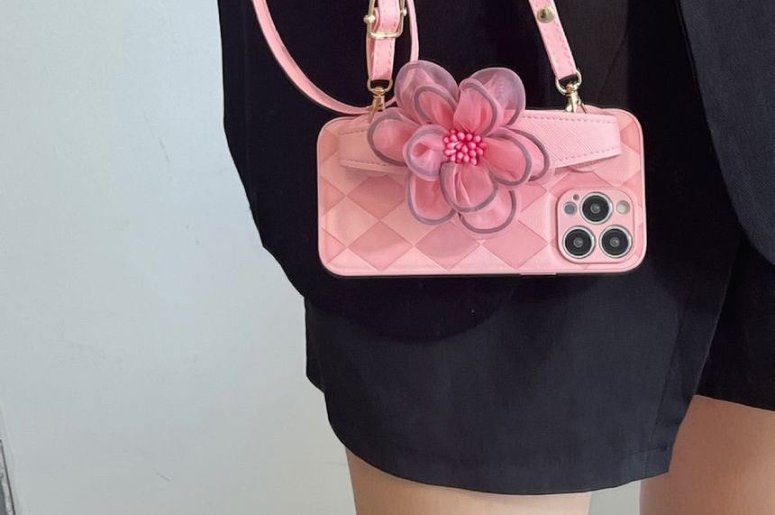 Phone Strap Case Floral