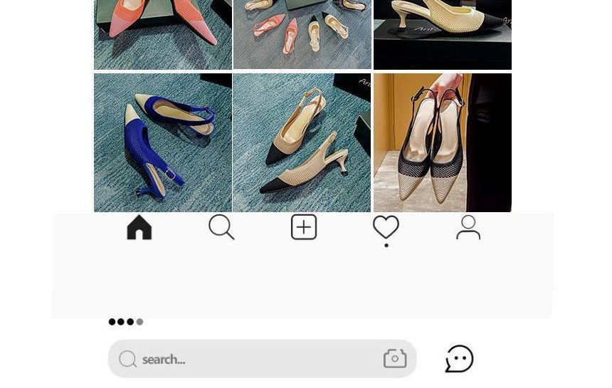 Heel Kitten Pointed Sandals Slingback