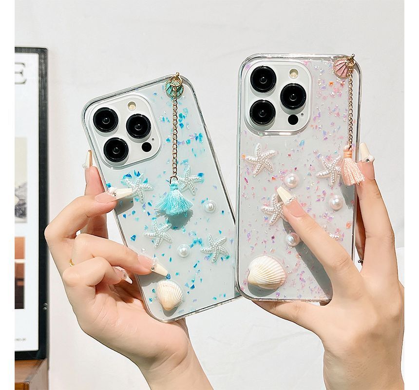 Transparent Phone Starfish Case Shell