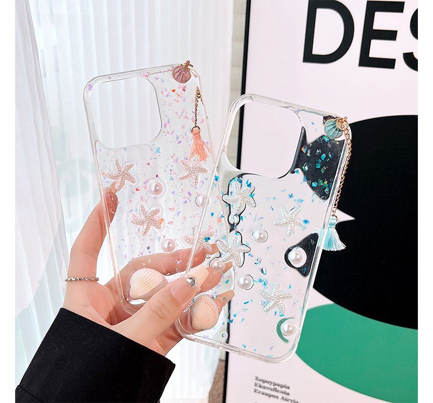 Transparent Phone Starfish Case Shell