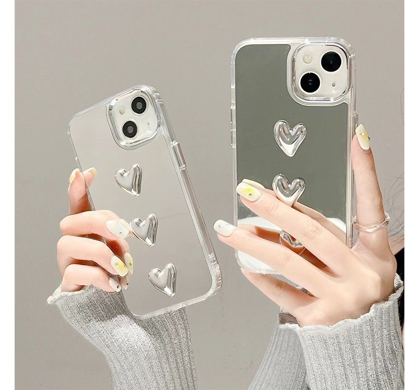 Case Phone Mirrored Heart