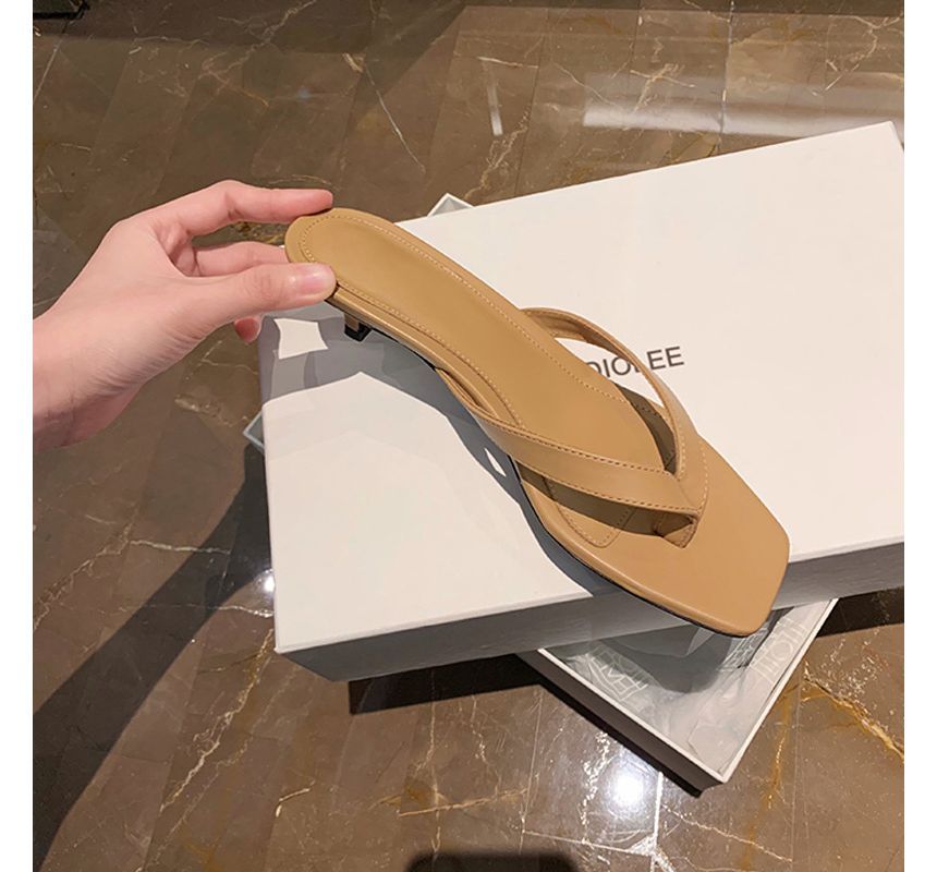 (Various Designs) Heel Low Plain Flops Flip