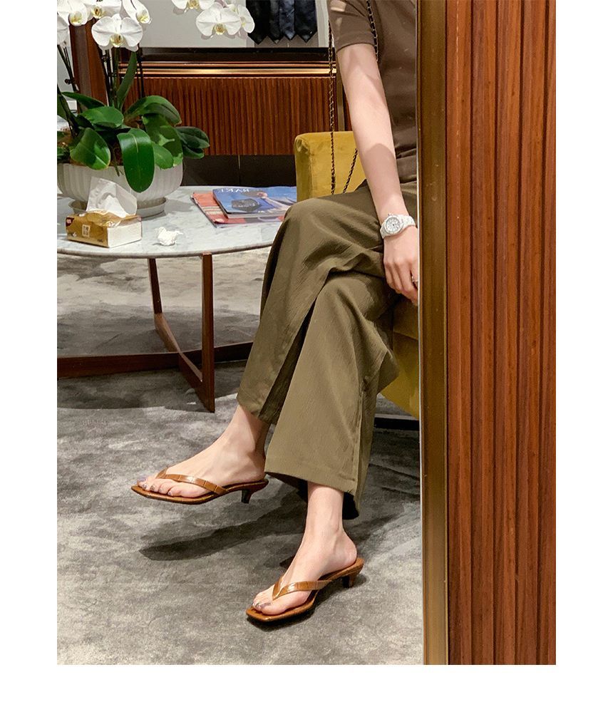 (Various Designs) Heel Low Plain Flops Flip