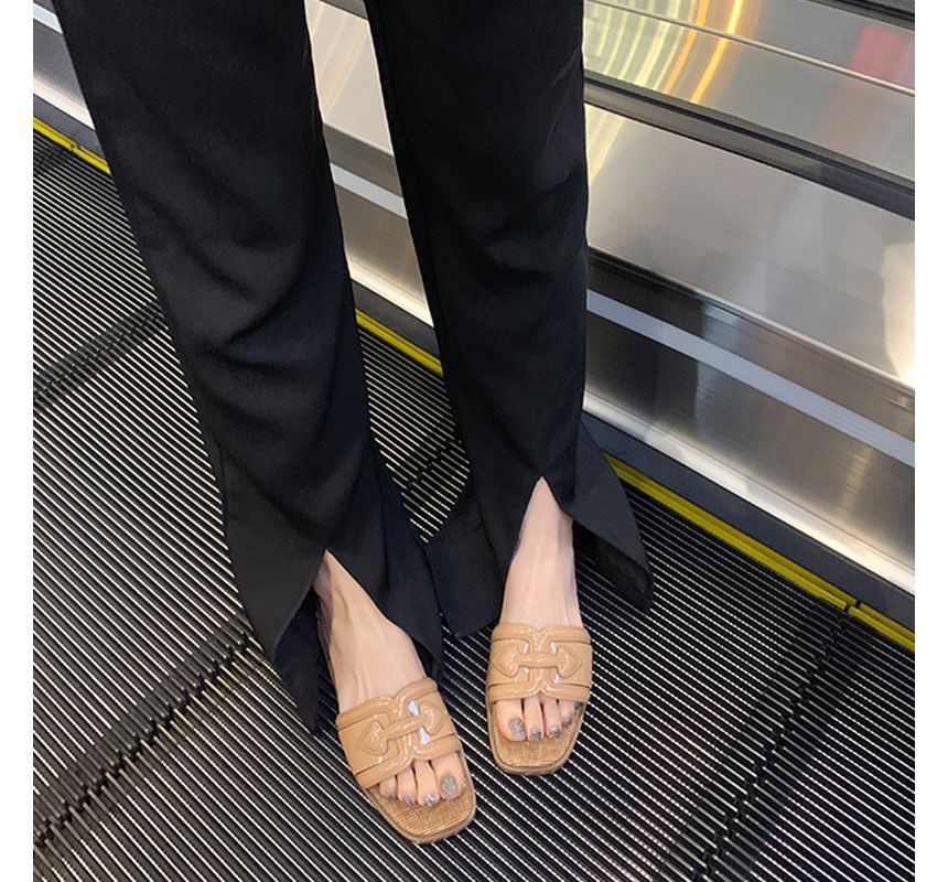 Slide Buckled Sandals