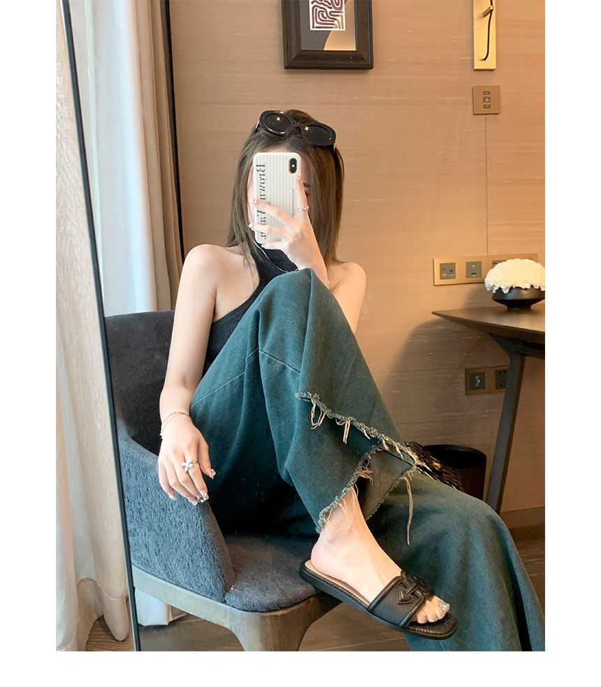 Slide Buckled Sandals