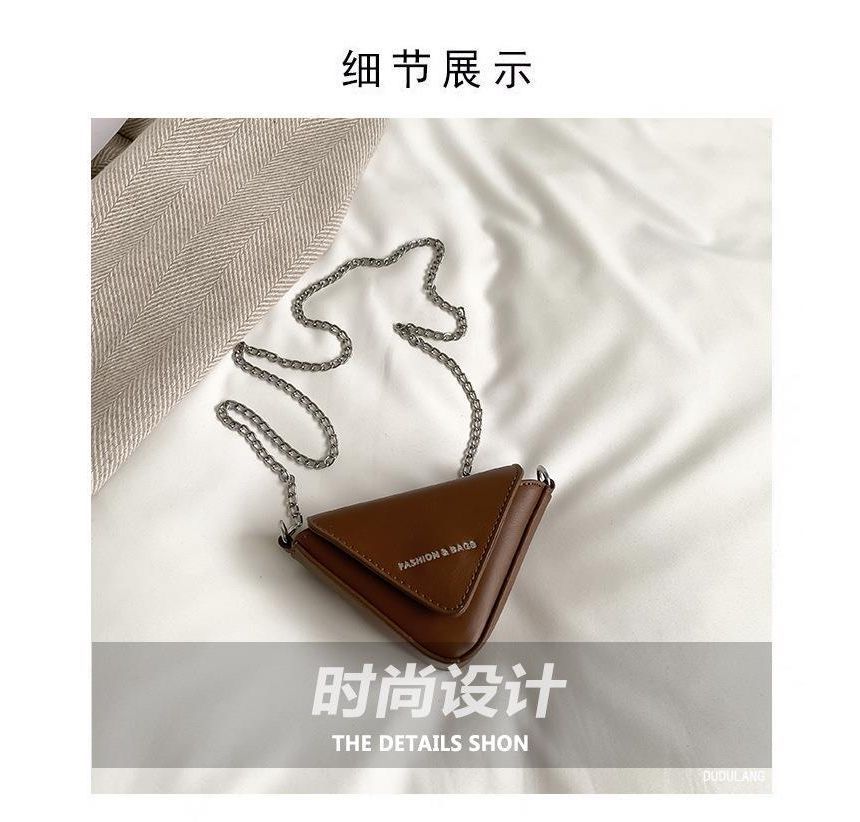 Crossbody Strap Bag Chain Triangle