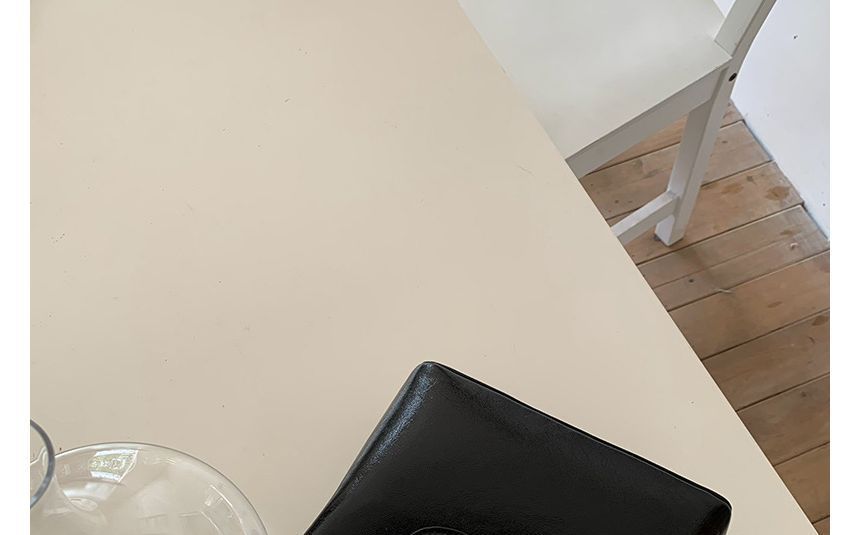 Leather Handbag Faux Heart Lock