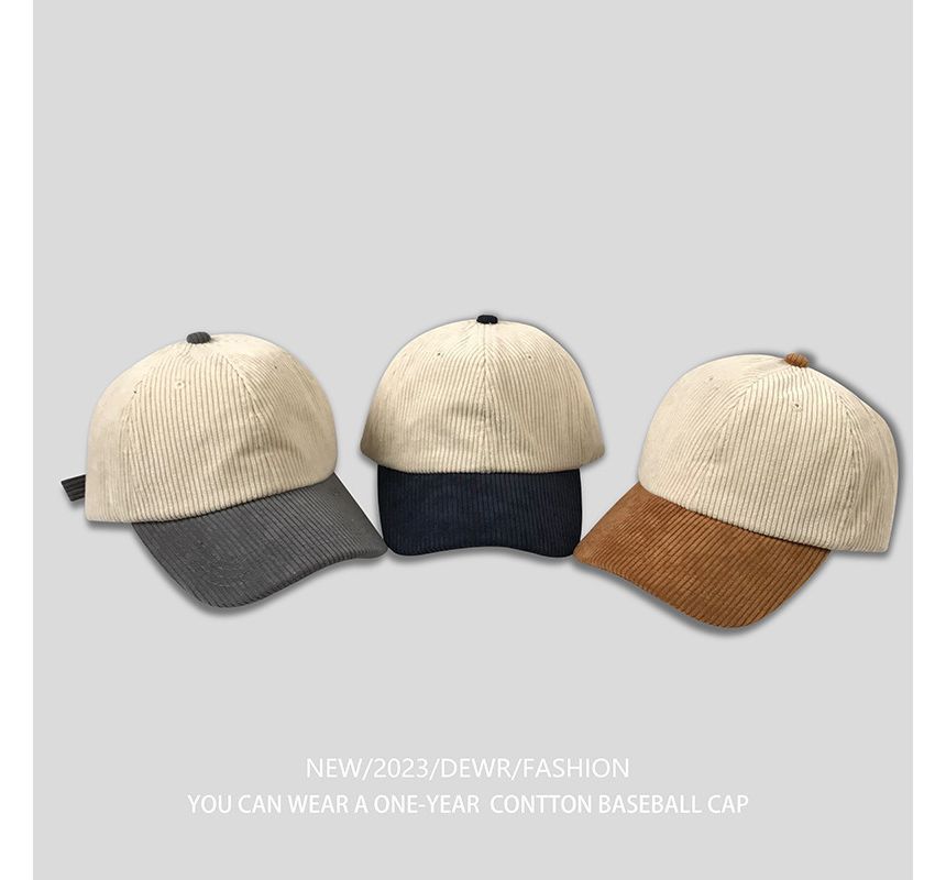 Tone Cap Baseball Two Corduroy