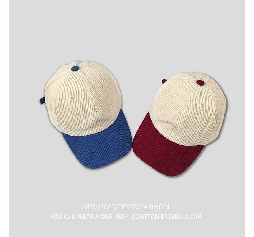 Tone Cap Baseball Two Corduroy