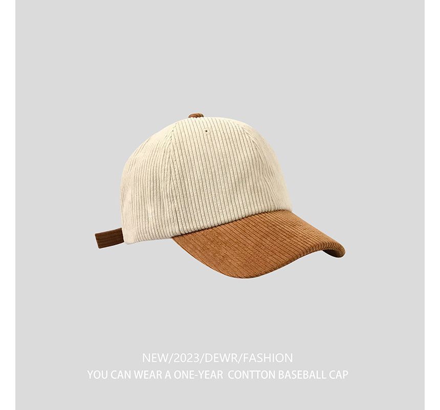 Tone Cap Baseball Two Corduroy