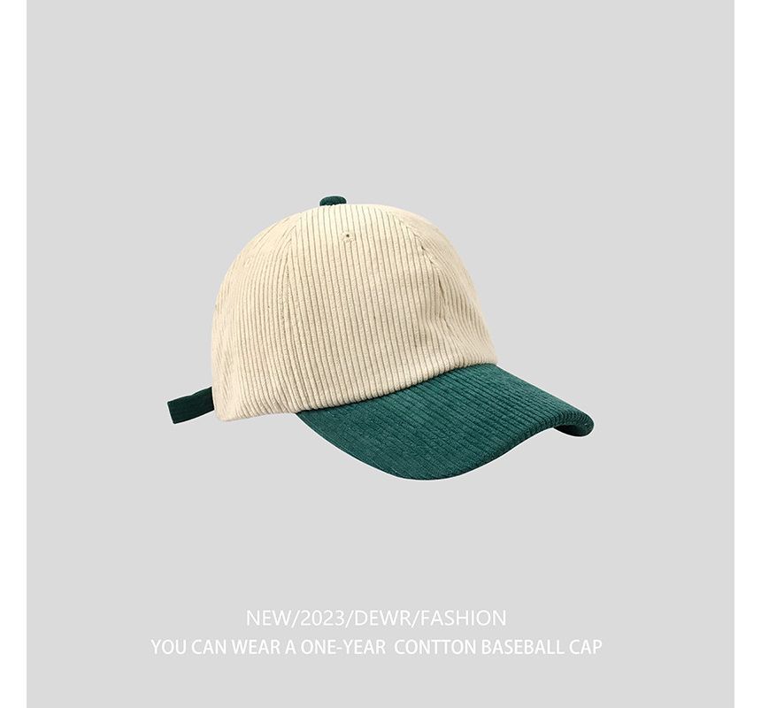 Tone Cap Baseball Two Corduroy